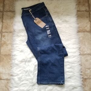 Indigo People Blue Slim Straight Jeans 38X32